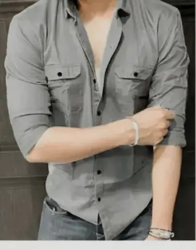 Solid men full sleeve shirt